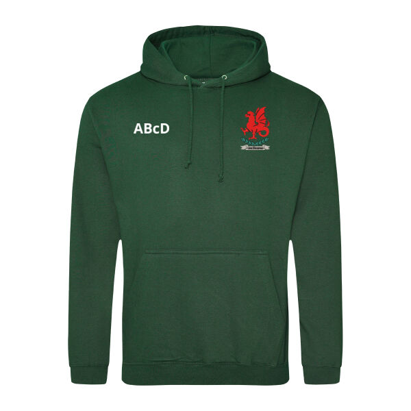 Wellington College Leavers Hoodie - Bottle Green Thumbnail