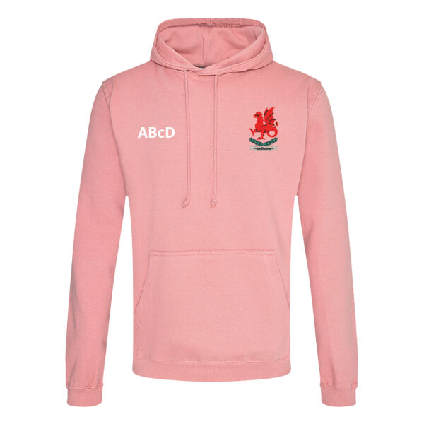 Wellington College Leavers Hoodie - Dusty Pink Thumbnail
