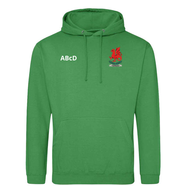 Wellington College Leavers Hoodie - Kelly Green Thumbnail